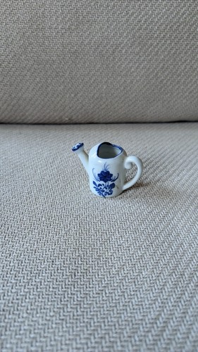 Miniature ceramic watering can - ceramic,