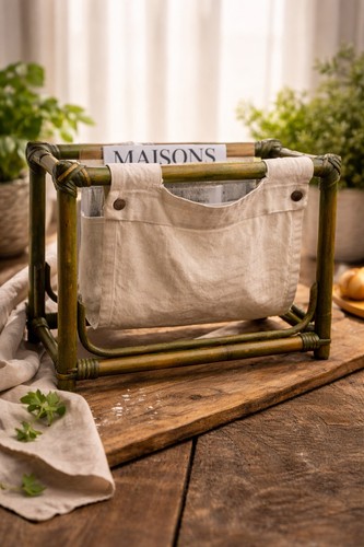 Porte revue bambou vert - , et