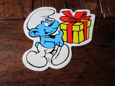 AUTOCOLLANT  SCHTROUMPF FARCEUR ANNEE 1978