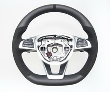 Couvre-Volant en Cuir Noir