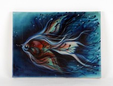 "Fish of Eilat II" by Naim Basson, Oil Painting on Canvas, 12x16