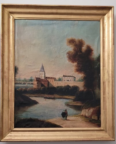 Huile sur toile - , xixème