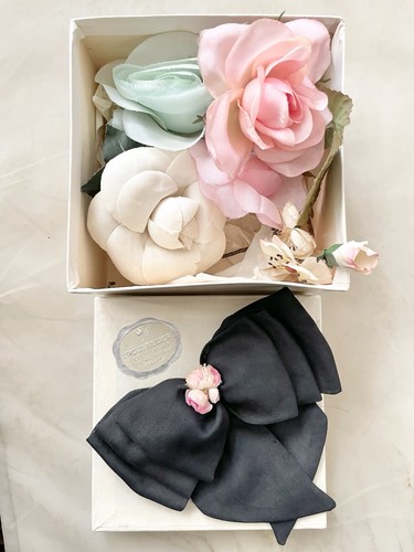 Barrette fleurs anciennes - et,