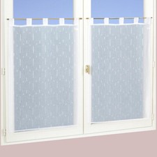 Ensemble de voilages blancs