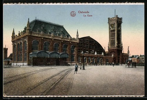 Cpa ostende gare la - cpa, ostende,