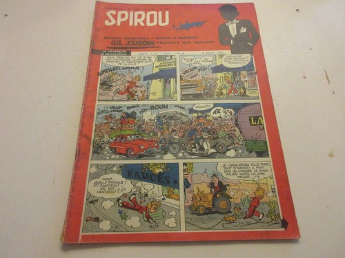 Spirou 1008 1957 le char - spirou, 08.08.1957