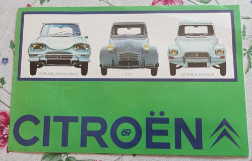 Citroen ancien depliant - citroen,