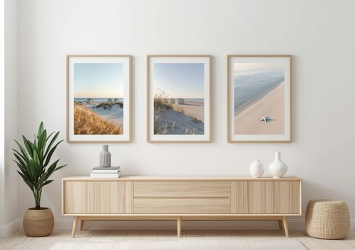 Triptyque plage scandinave - plage,