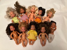 Mattel 1976 lot de 10 mini poupées vintage