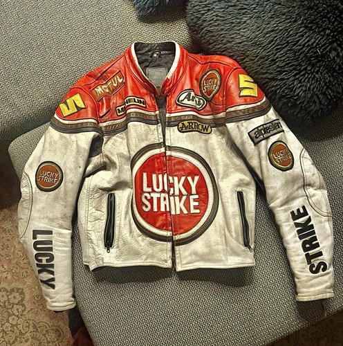 Veste cuir moto lucky strike - veste,