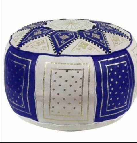 Pouf artisanal cuir - pouf,