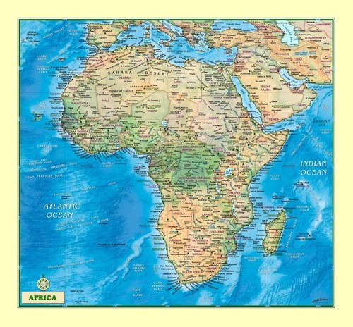 Africa physical jumbo size - africa, jumbo-size