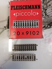 boite de 20 droites fleischmann piccolo ref 9102 echelle 1/160° neuf