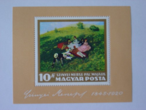 Timbre hongrie peinture - ,