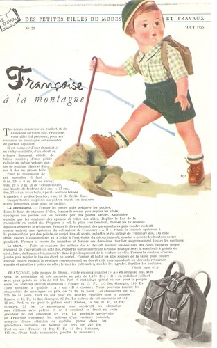 Août 1955 modes travaux - modes, et