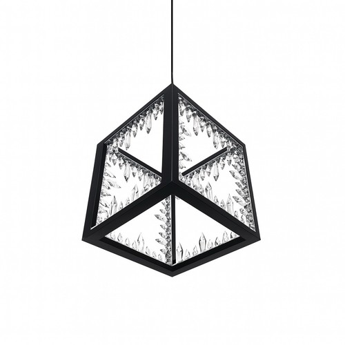 Modern geometric cube pendant - modern,