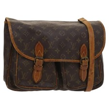 LOUIS VUITTON Monogram Gibeciere GM Shoulder Bag M42246 LV Auth bs27042