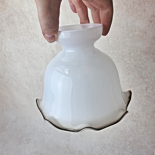 Globe tulipe ancien - globe, opaline