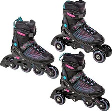 Roller en ligne Allure noir + patin à roulette + triskate Adulte - Enfant Mixte