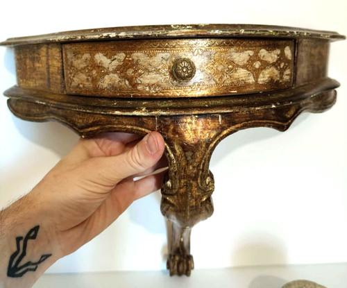 Console murale ancienne - , en