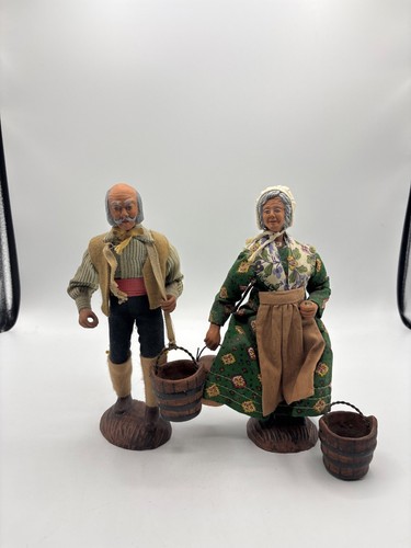 Duo figurines santons vintage