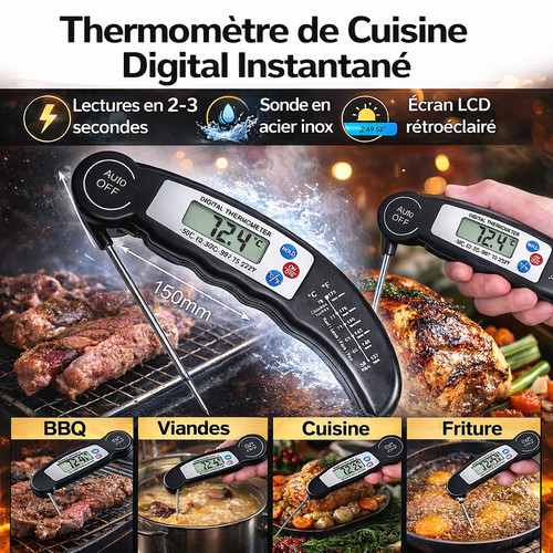 Thermomètre cuisine - thermomètre, de