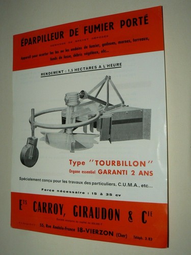 Prospectus tracteur carroy - prospectus,