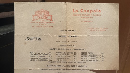 Rare menu coupole paris - rare,