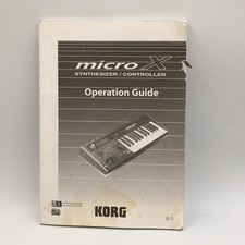 Korg Micro X Synthesizer/Controller Instruction Genuine Operation Guide Manual