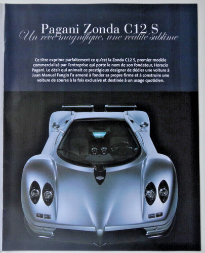 Fascicule pagani zonda - -,
