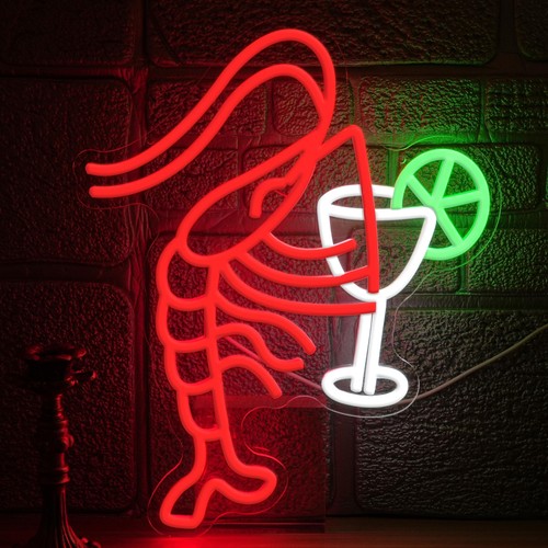 Lobster cocktail neon - lobster,