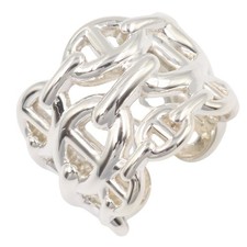 Bague HERMES Chaîne dancre Enchainee Argent925 Femme d'occasion #52 Taille...