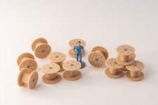 12 tourets bois 125cm H0 1:87 HO Diorama Train Marchandise Modellbahn LVM