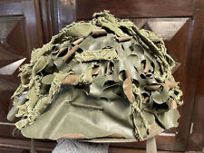 Old Military Helmet French Soldier US American Algeria Camouflage 2