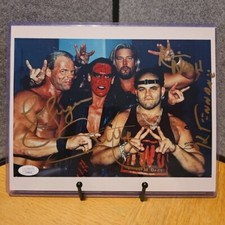 WCW NWO Wolfpac Luger Sting Nash Konnan Signed 8x10 JSA Certified Autographed