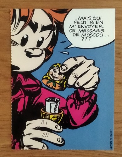 Carte postale spirou moscou - carte,