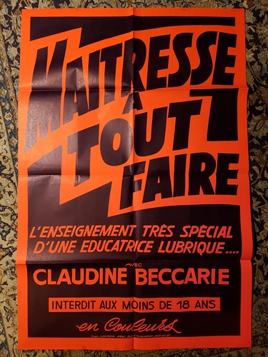 Affiche 1976 maitresse - affiche, a