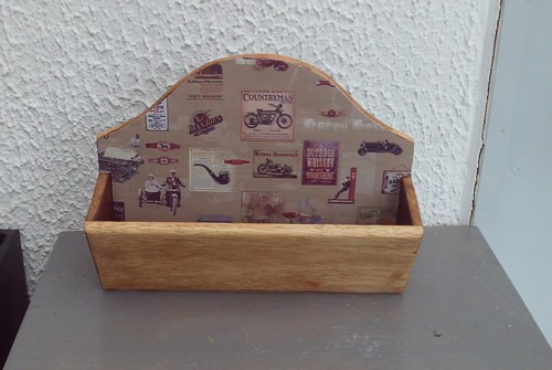 Porte courrier bois massif - bois,