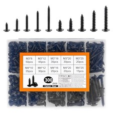 300 PiècesVis à Tôle, M3 M4