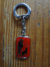 Old key fob hunting hunter & dog - Malesherbes Loiret veterinary