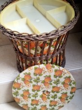 Travailleuse en rotin bambou