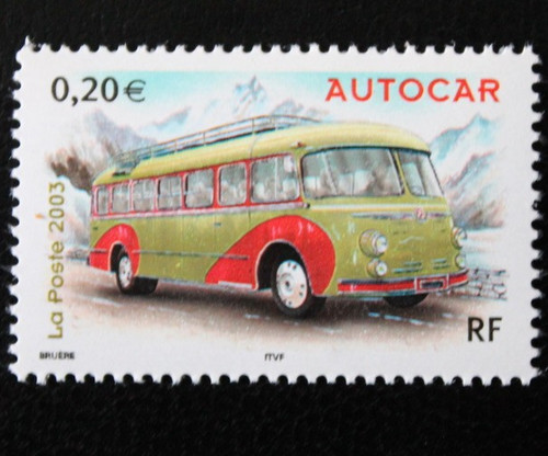 Timbre france autocar - -,