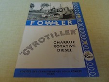 Prospectus brochure Tracteur a chenille   LEEDS FOWLER CYROTILLER  30 cv