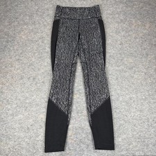 Lululemon Fit Physique Tight 28" Luon Suited Jacquard Black White Womens 6 *