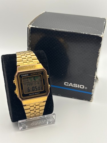 Montre casio world time - world, rétro