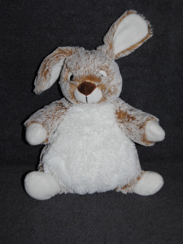 Doudou lapin blanc beige - lapin,