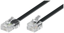 [68578] Goobay Câble Modulaire Téléphone RJ11/RJ14 Mâle (6P4C) - RJ45 Mâle (8...