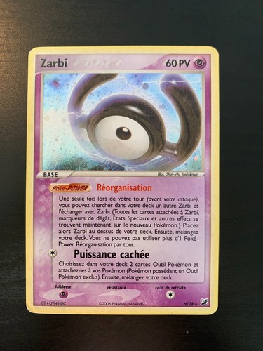 Carte pokémon zarbi 28 - carte,