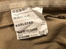 Set of 2 IKEA Karlstad 002.030.74 3-Seat Cushion Slipcover Light Brown 1999