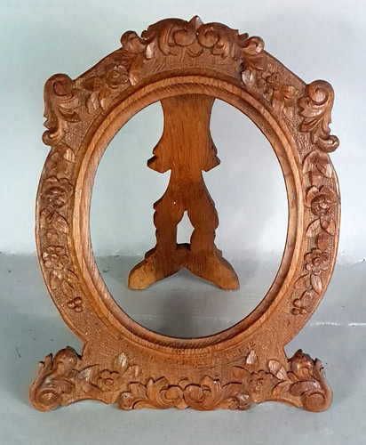 Cadre ancien ovale - 30x23, cm